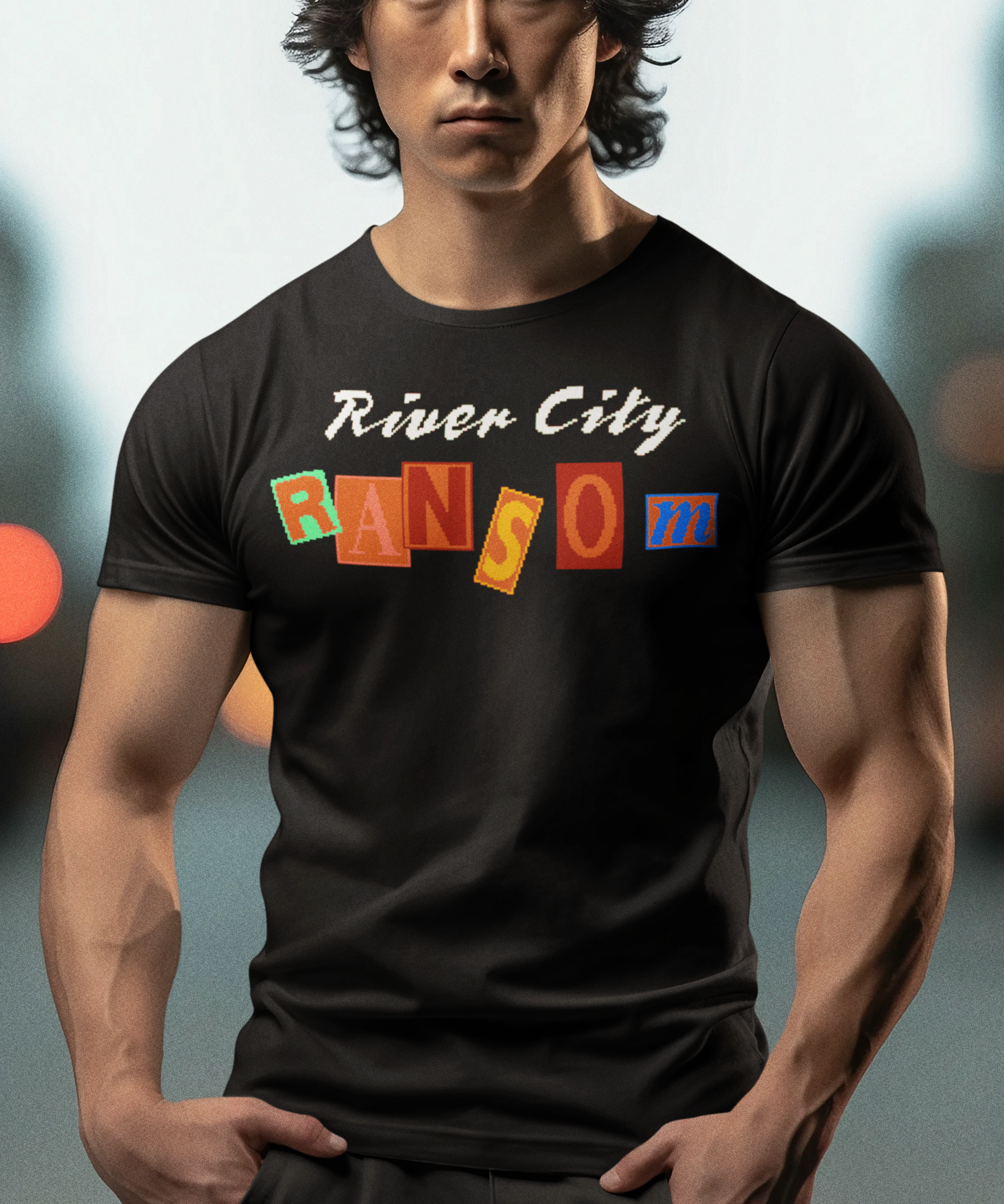 River City Ransom Graphic T-Shirt | Retro NES Gaming Tee | Classic 8-Bit Beat ’Em Up Apparel | RetroPunkDesign
