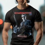 Terminator 2 Judgment Day Thumbs Up Graphic T-Shirt | Arnold Schwarzenegger 1991 Sci-Fi Tee | RetroPunkDesign