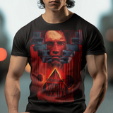 Total Recall Graphic T-Shirt | Arnold Schwarzenegger Retro Sci-Fi Polyester Tee | RetroPunkDesign - Retro Punk Design 