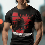 Cowboy Bebop Spike Spiegel Graphic T-Shirt | Retro Anime Sci-Fi Polyester Tee | RetroPunkDesign - Retro Punk Design 