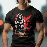 Conan The Barbarian Graphic T-Shirt | Arnold Schwarzenegger Retro Fantasy Tee | RetroPunkDesign