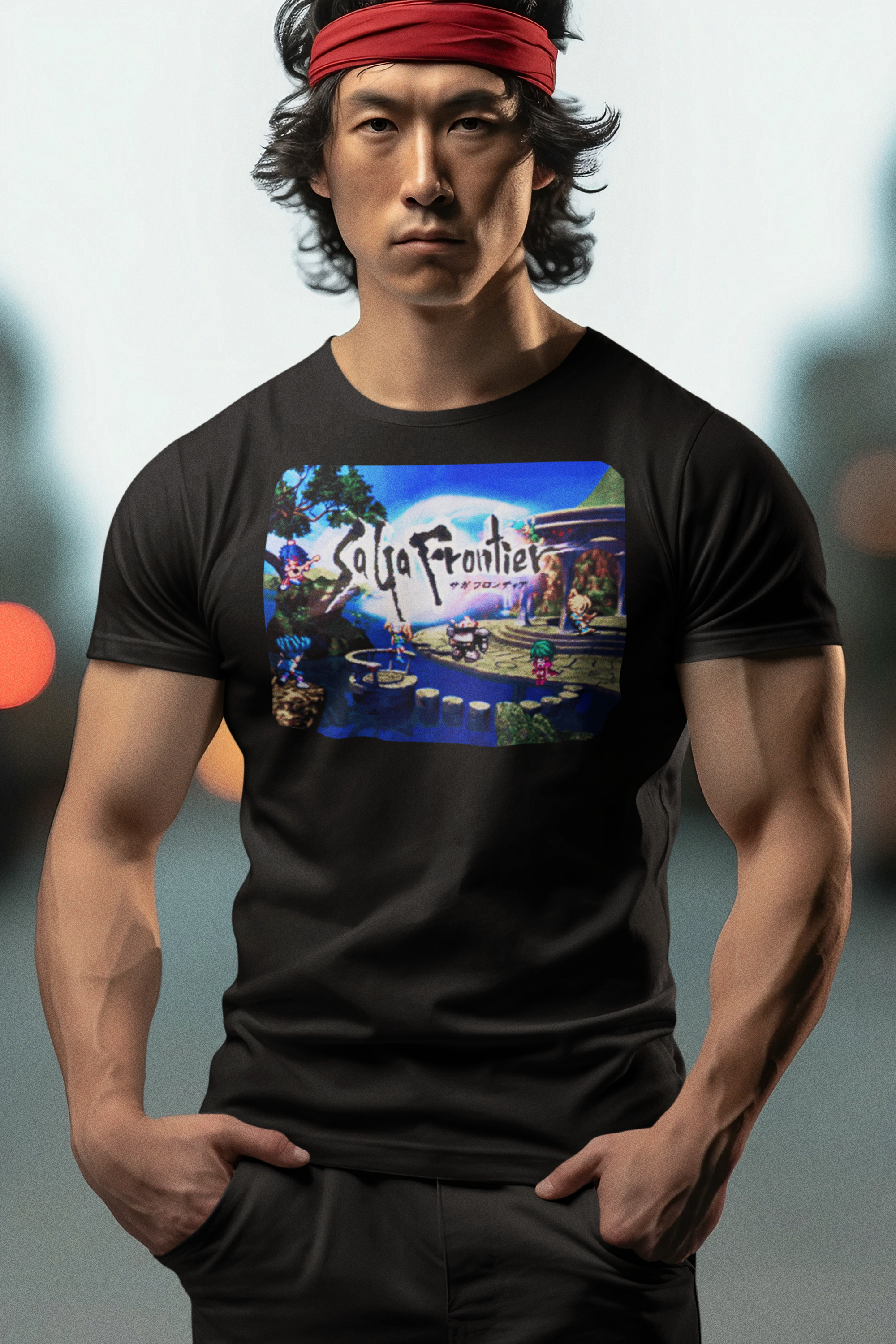 SaGa Frontier Graphic T-Shirt | Retro JRPG PlayStation Classic Tee | RetroPunkDesign - Retro Punk Design 