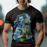 Blade Runner 1982 Graphic T-Shirt | Harrison Ford & Rutger Hauer Sci-Fi Movie Tee | RetroPunkDesign