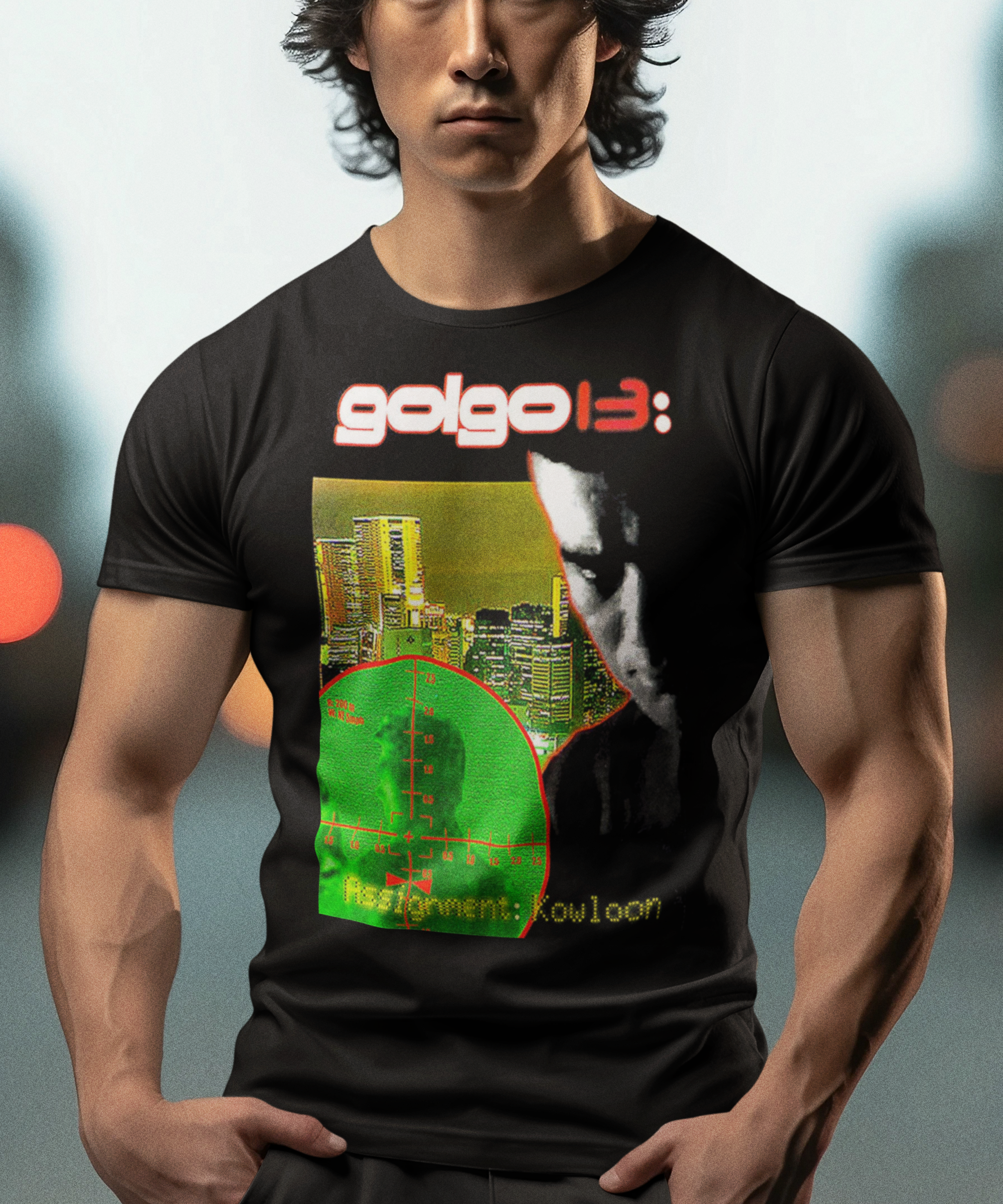 Golgo 13: Assignment Kowloon  Sonny Chiba Graphic Tee Retro Anime Action Shirt - Retro Punk Design 