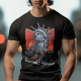 Escape From New York Kurt Russell Snake Plissken Graphic T-Shirt  1981 Sci-Fi Action Movie Tee  RetroPunkDesign