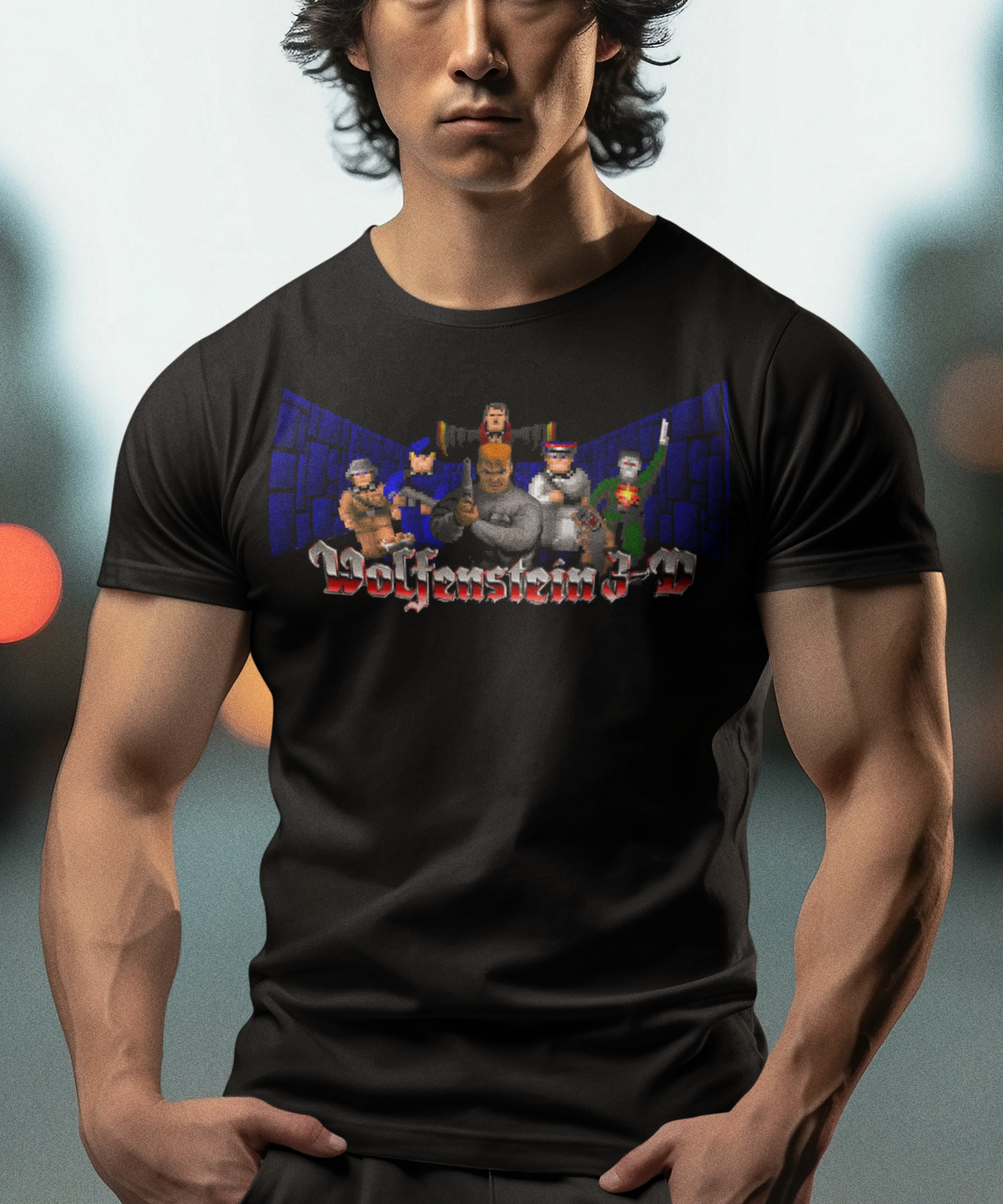 Wolfenstein 3D Graphic T-Shirt | Classic FPS Gaming Tee | Retro PC Shooter Apparel | RetroPunkDesign