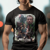 Predator 1987 Arnold Schwarzenegger Graphic T-Shirt | Retro Sci-Fi Action Movie Tee | RetroPunkDesign