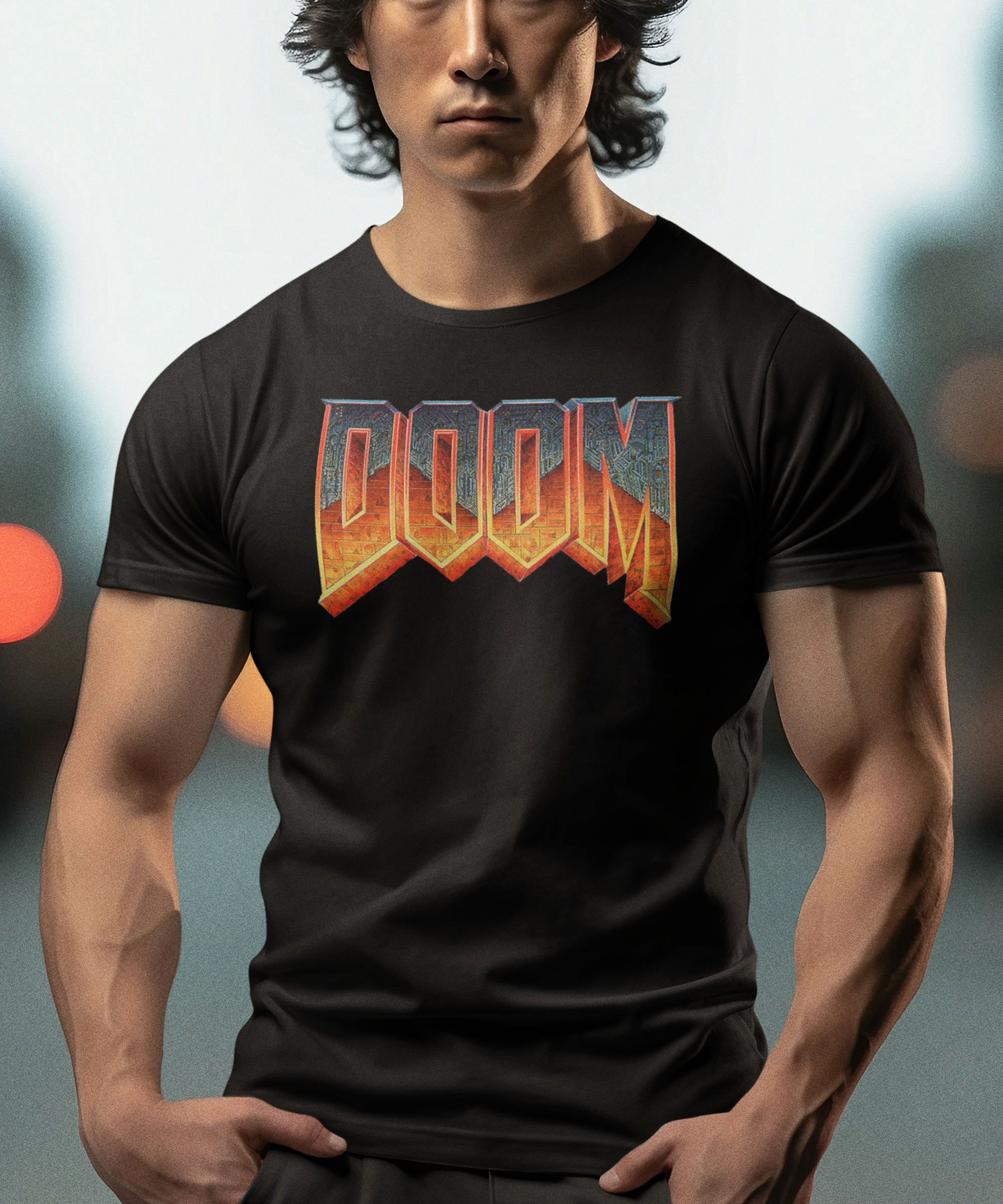 Doom Retro Game Graphic T-Shirt | Classic 90s FPS Gaming Tee | id Software Shooter Apparel | RetroPunkDesign