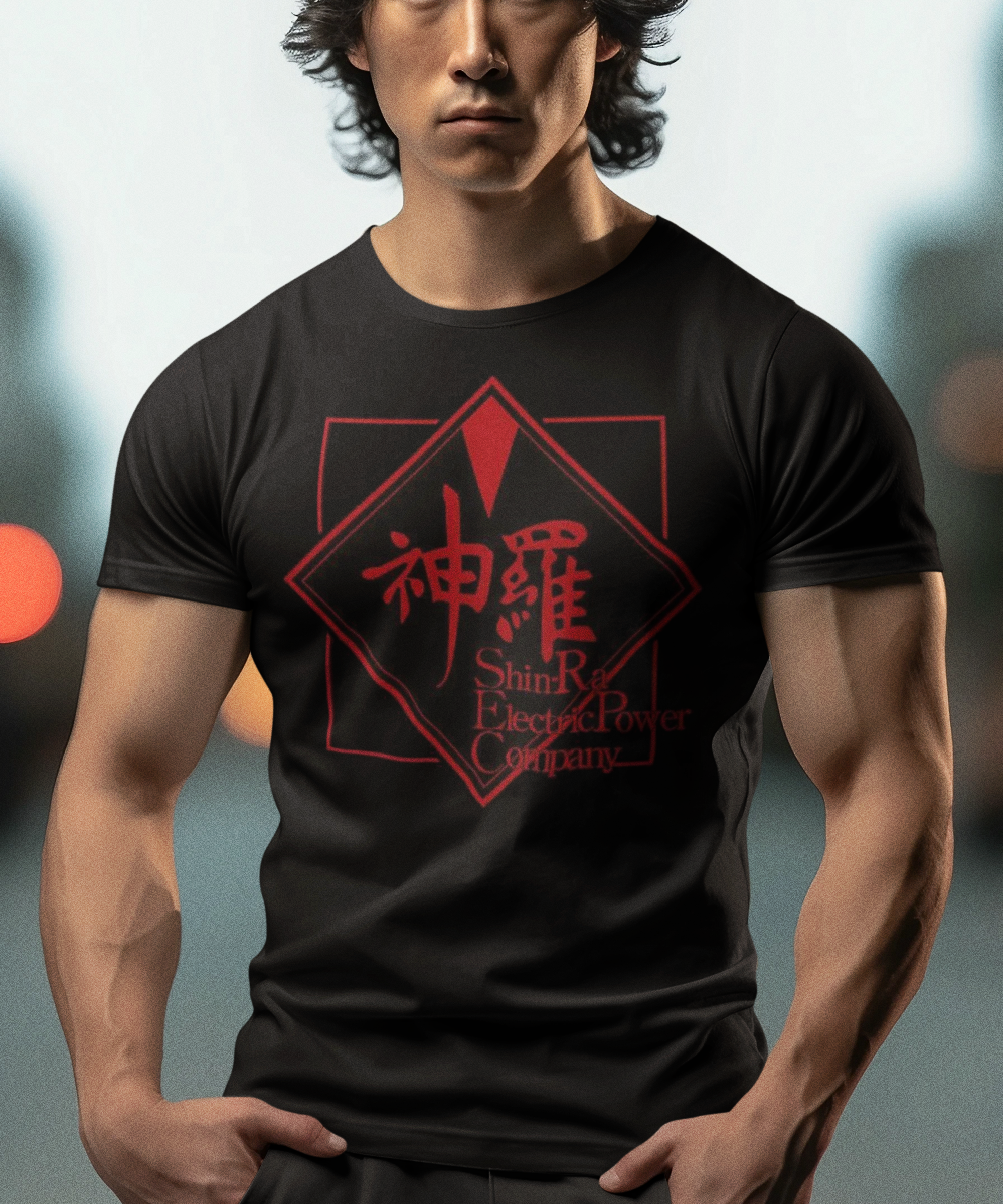 Final Fantasy VII Shin-Ra Power Company Graphic T-Shirt | Retro JRPG Gaming Tee | RetroPunkDesign