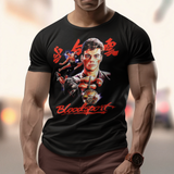 Bloodsport 1988 Jean-Claude Van Damme Graphic T-Shirt | Classic Martial Arts Movie Tee | Retro Action Film Apparel | RetroPunkDesign