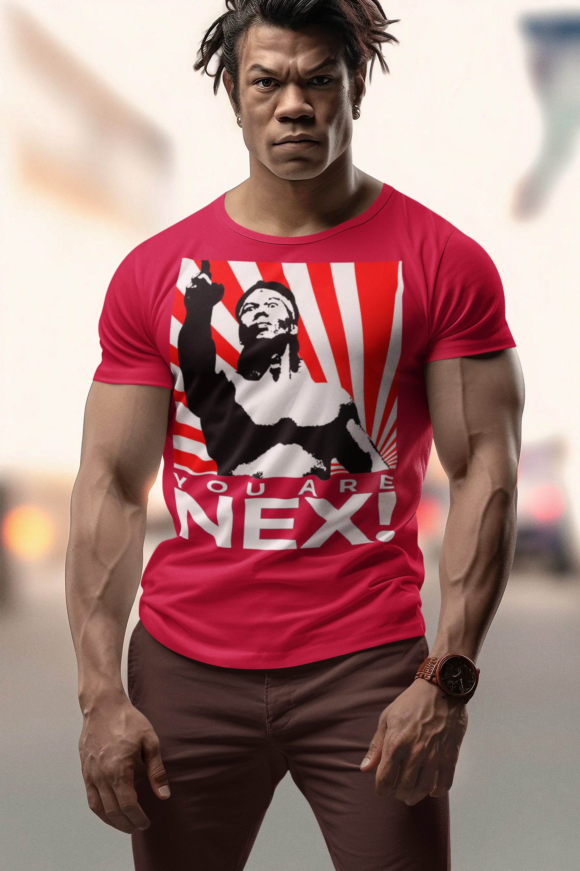 Bloodsport 1988 “You Are Next” Bolo Yeung Graphic T-Shirt  80s Action Movie Tee  RetroPunkDesign - Retro Punk Design 