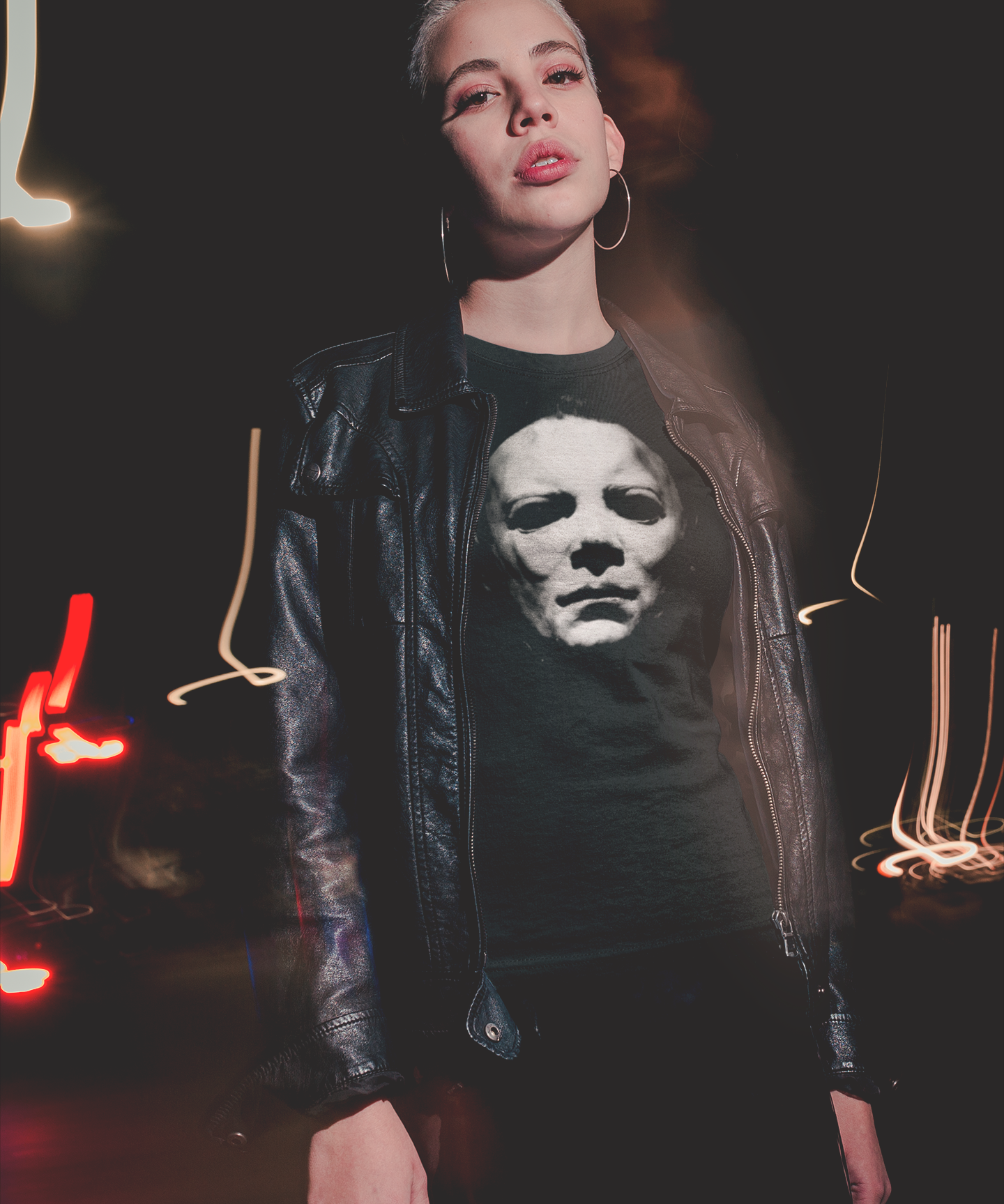 Halloween 1978 Michael Myers Graphic T-Shirt | Retro Slasher Horror Tee | RetroPunkDesign