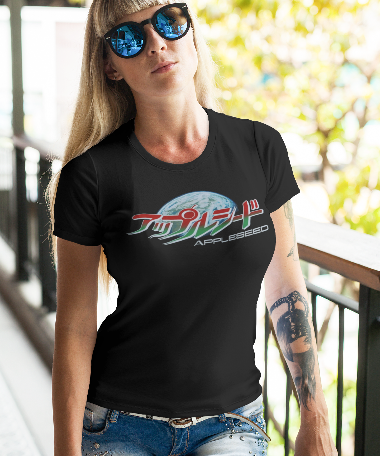 Appleseed Anime Graphic T-Shirt Masamune Shirow Cyberpunk Tee - Retro Punk Design 