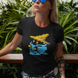 Final Fantasy 1987 Black Mage Graphic T-Shirt | Retro JRPG Pixel Art Tee | RetroPunkDesign