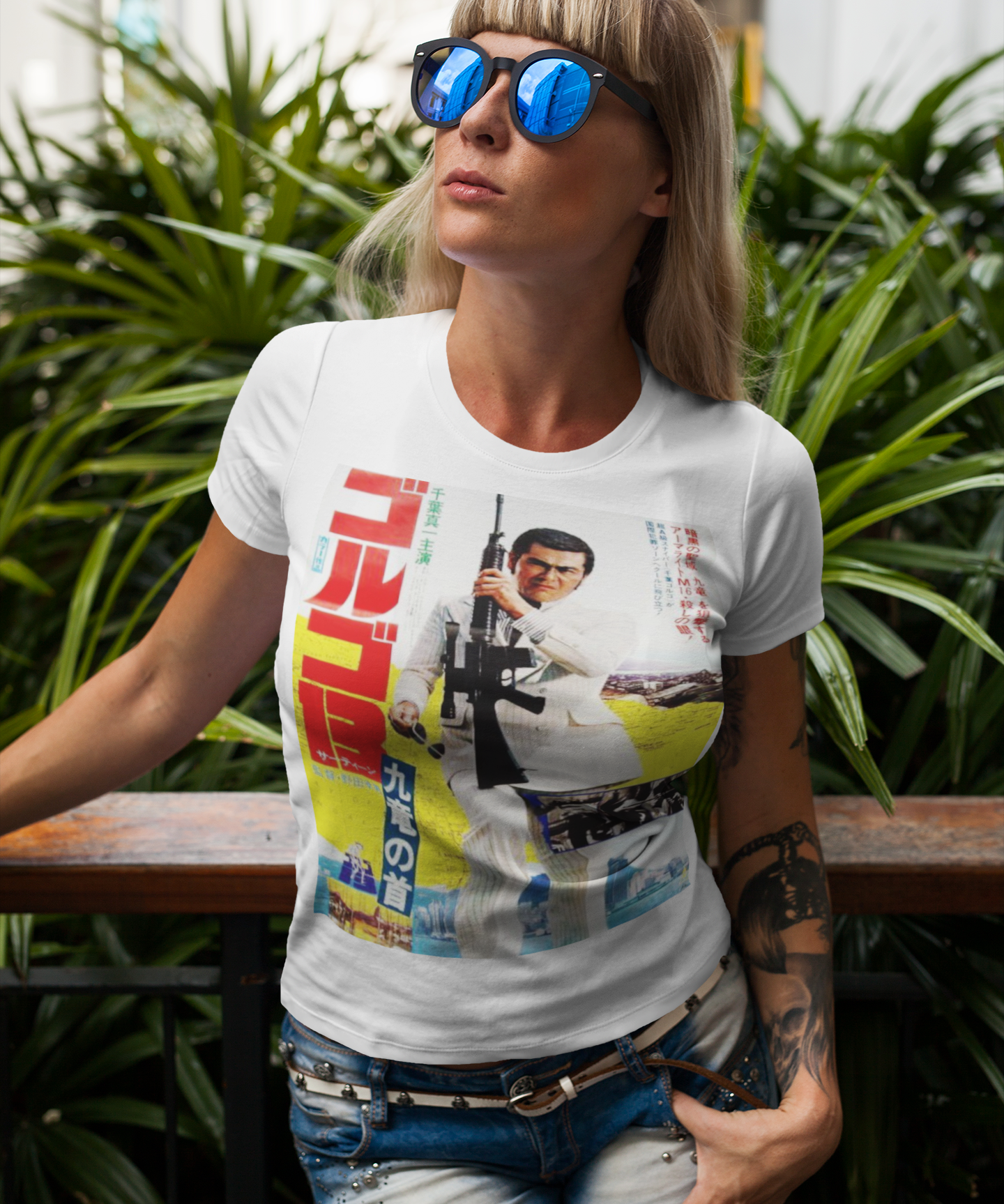 Golgo 13 Assignment Kowloon Sonny Chiba Graphic Tee - Retro Punk Design 