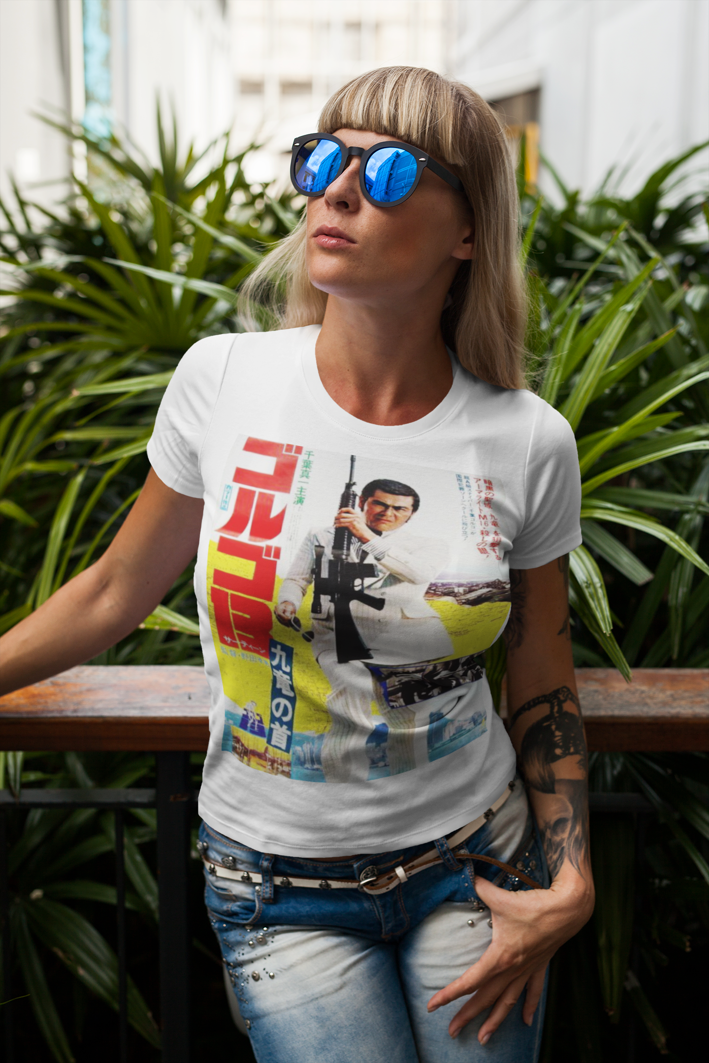 Golgo 13 Assignment Kowloon Sonny Chiba Graphic Tee - Retro Punk Design 