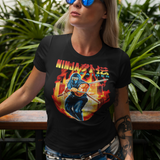 Ninja Gaiden Graphic T-Shirt | Retro NES Action Platformer Gamer Tee | RetroPunkDesign