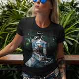 Ninja Scroll Benisato Graphic T-Shirt | 1993 Retro Anime Villain Polyester Tee | RetroPunkDesign