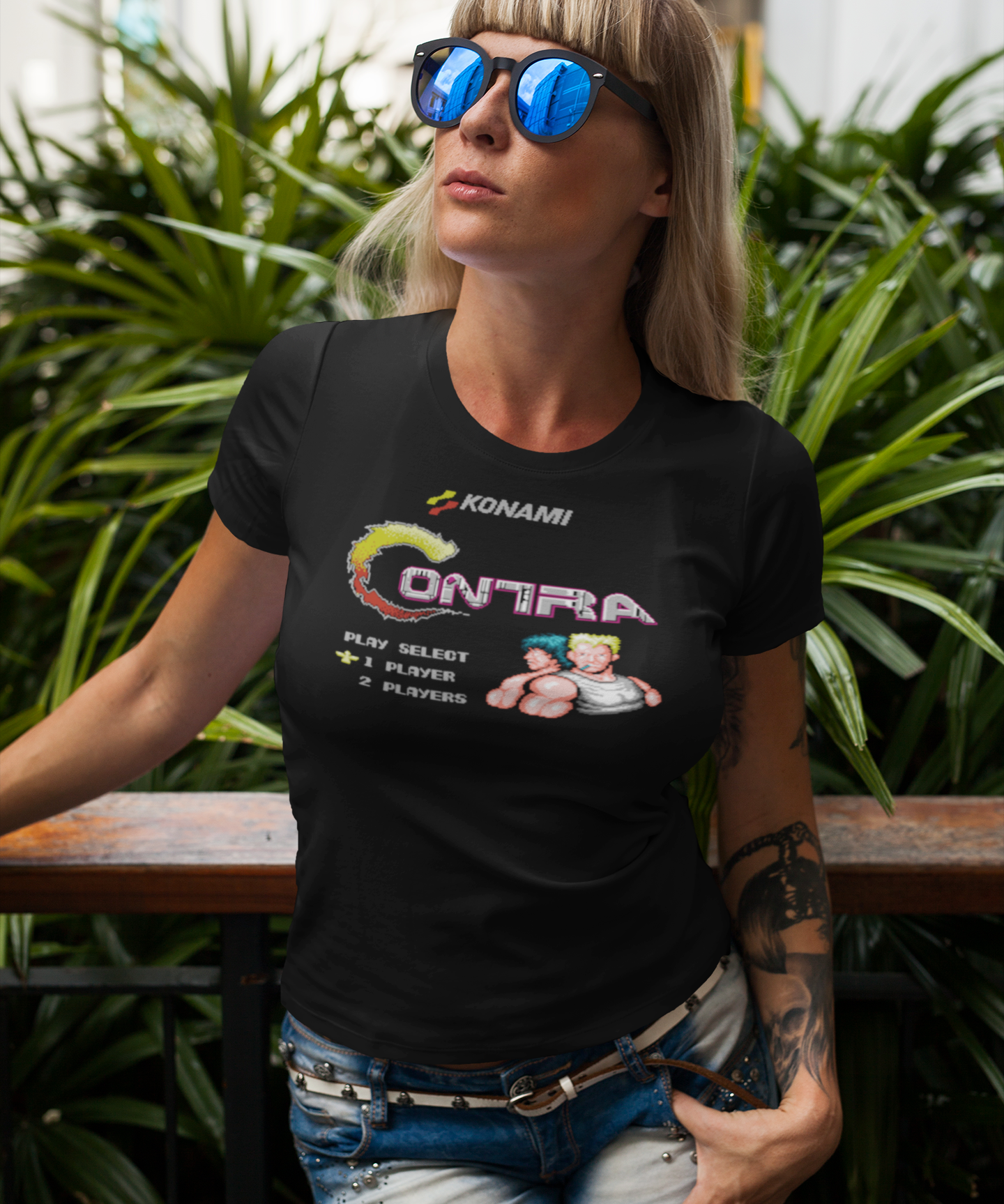 Contra Graphic Tee Retro NES - Retro Punk Design 