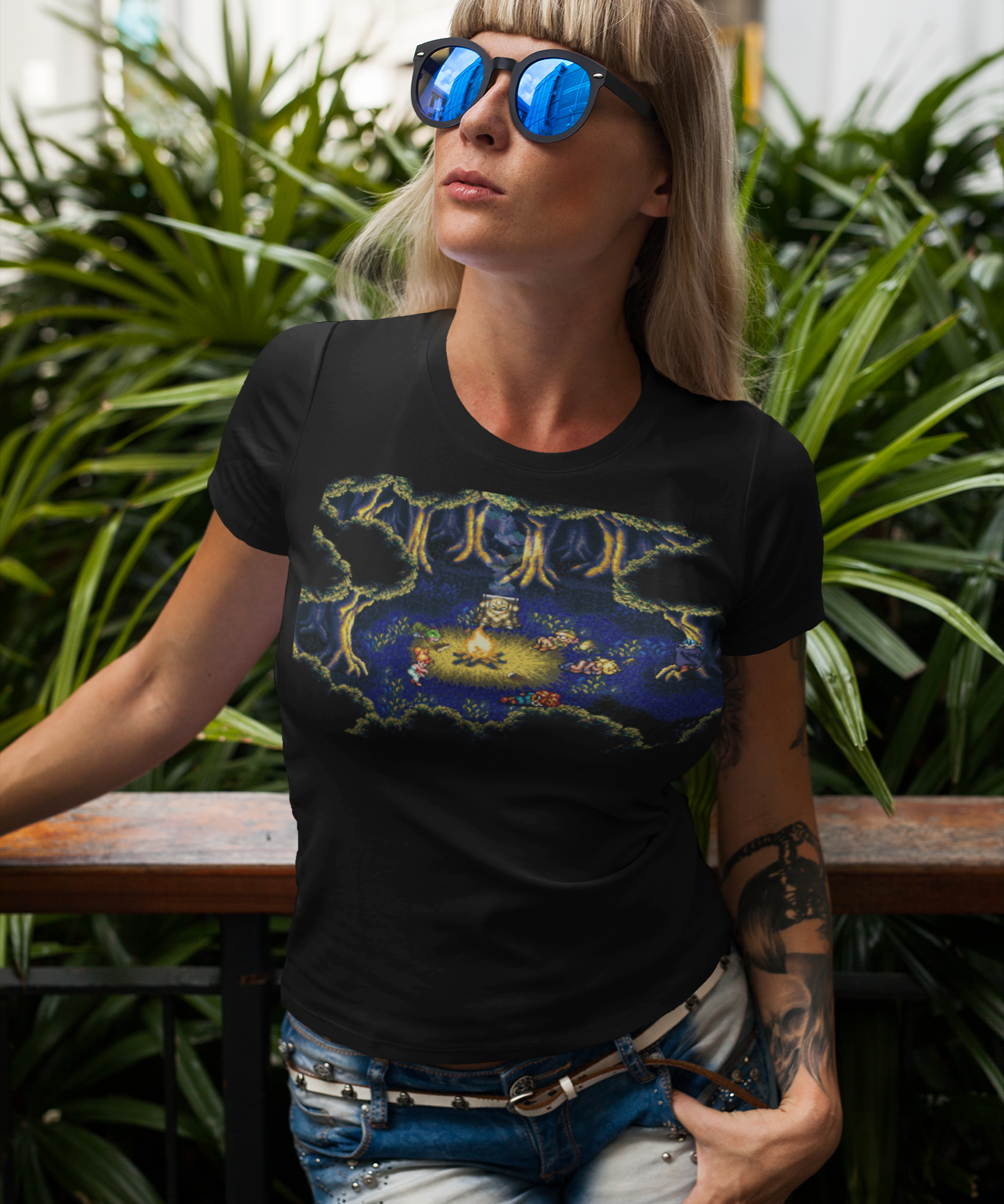 Chrono Trigger Fiona’s Forest Graphic T-Shirt | Retro SNES JRPG Fantasy Tee | RetroPunkDesign - Retro Punk Design 