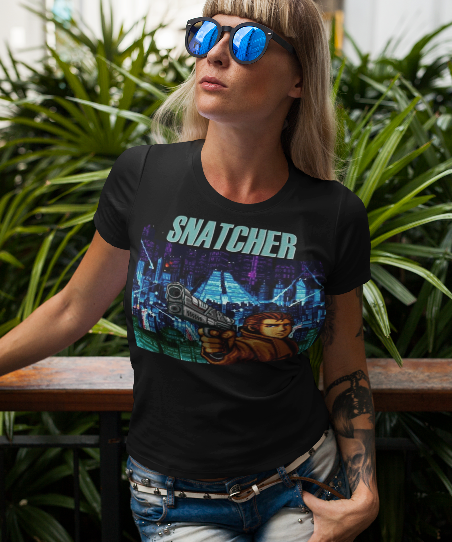 Snatcher 1988 Graphic T-Shirt | Hideo Kojima Cyberpunk Adventure Tee | RetroPunkDesign