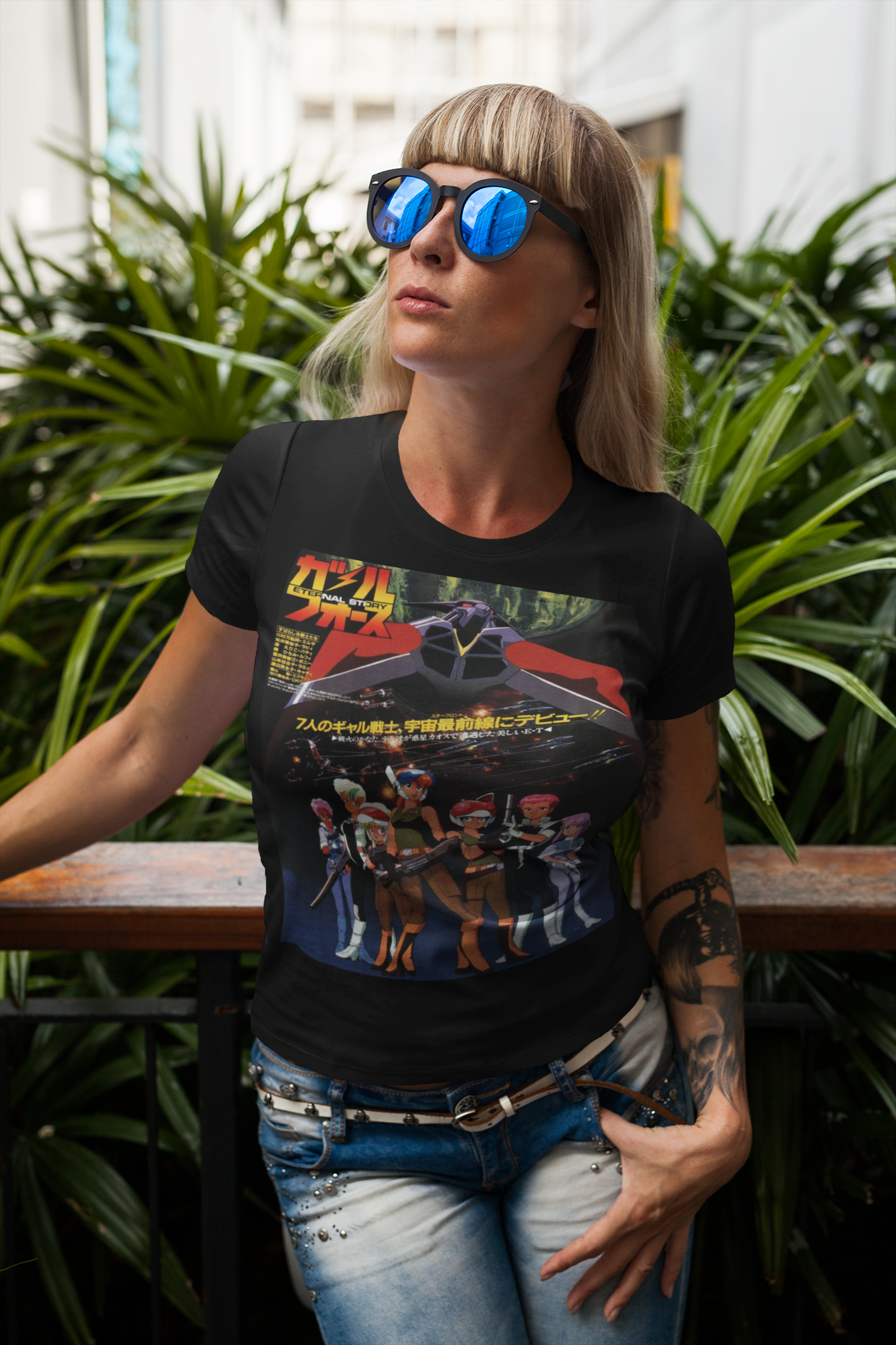 Gall Force Eternal Story Graphic T-Shirt | Retro 80s Anime Sci-Fi Tee | RetroPunkDesign - Retro Punk Design 
