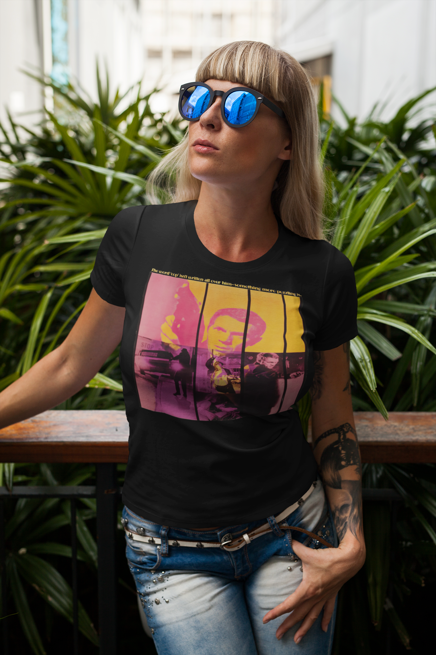 Bullitt 1968 Graphic T-Shirt | Steve McQueen Classic Car Chase Movie Tee | RetroPunkDesign - Retro Punk Design 