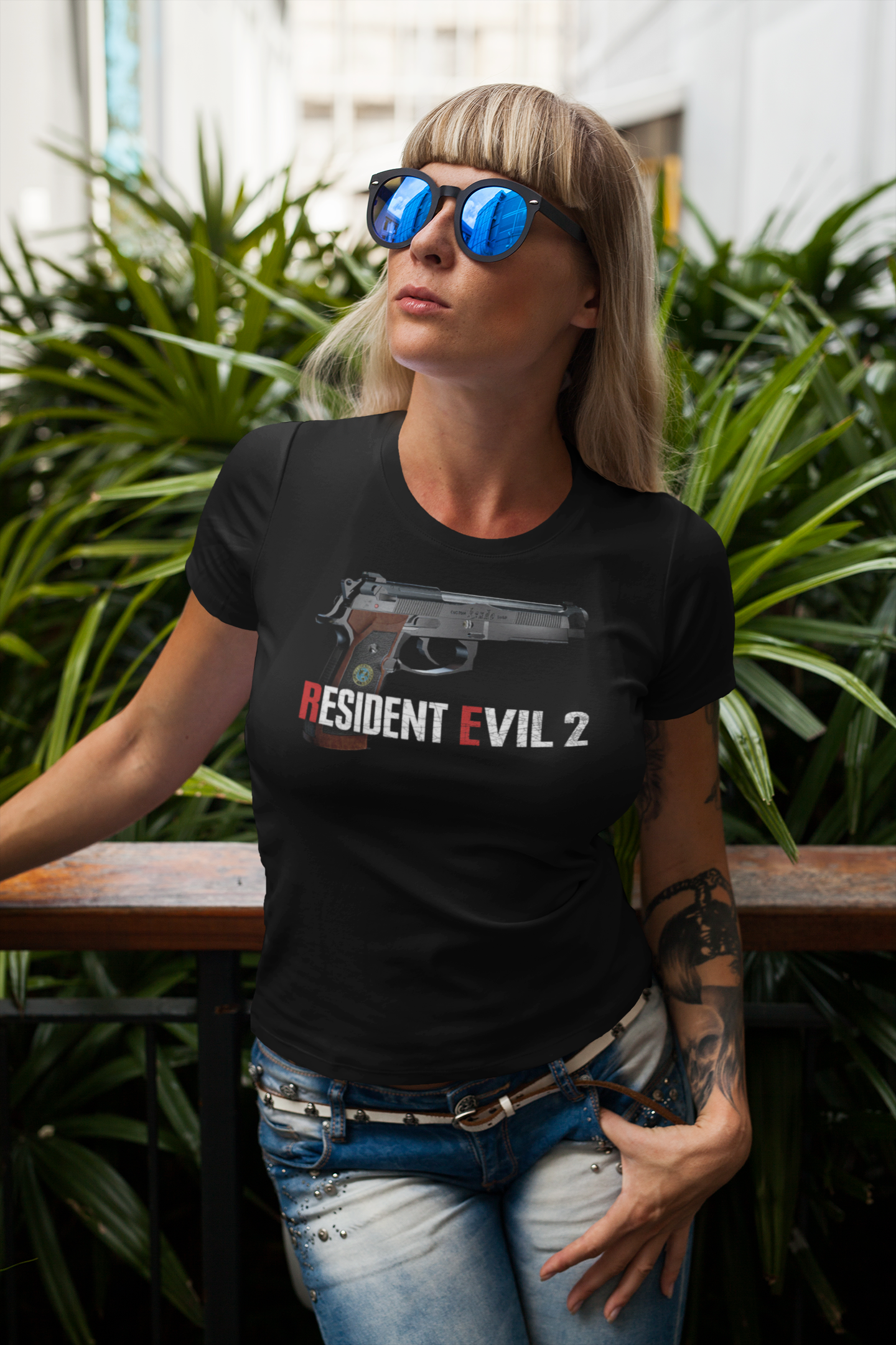 Resident Evil 2 Graphic T-Shirt | Retro Survival Horror Raccoon City Tee | RetroPunkDesign - Retro Punk Design 