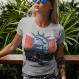 Escape From New York Kurt Russell Snake Plissken Graphic T-Shirt  1981 Sci-Fi Action Movie Tee  RetroPunkDesign