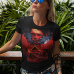 Total Recall Graphic T-Shirt | Arnold Schwarzenegger Retro Sci-Fi Polyester Tee | RetroPunkDesign - Retro Punk Design 