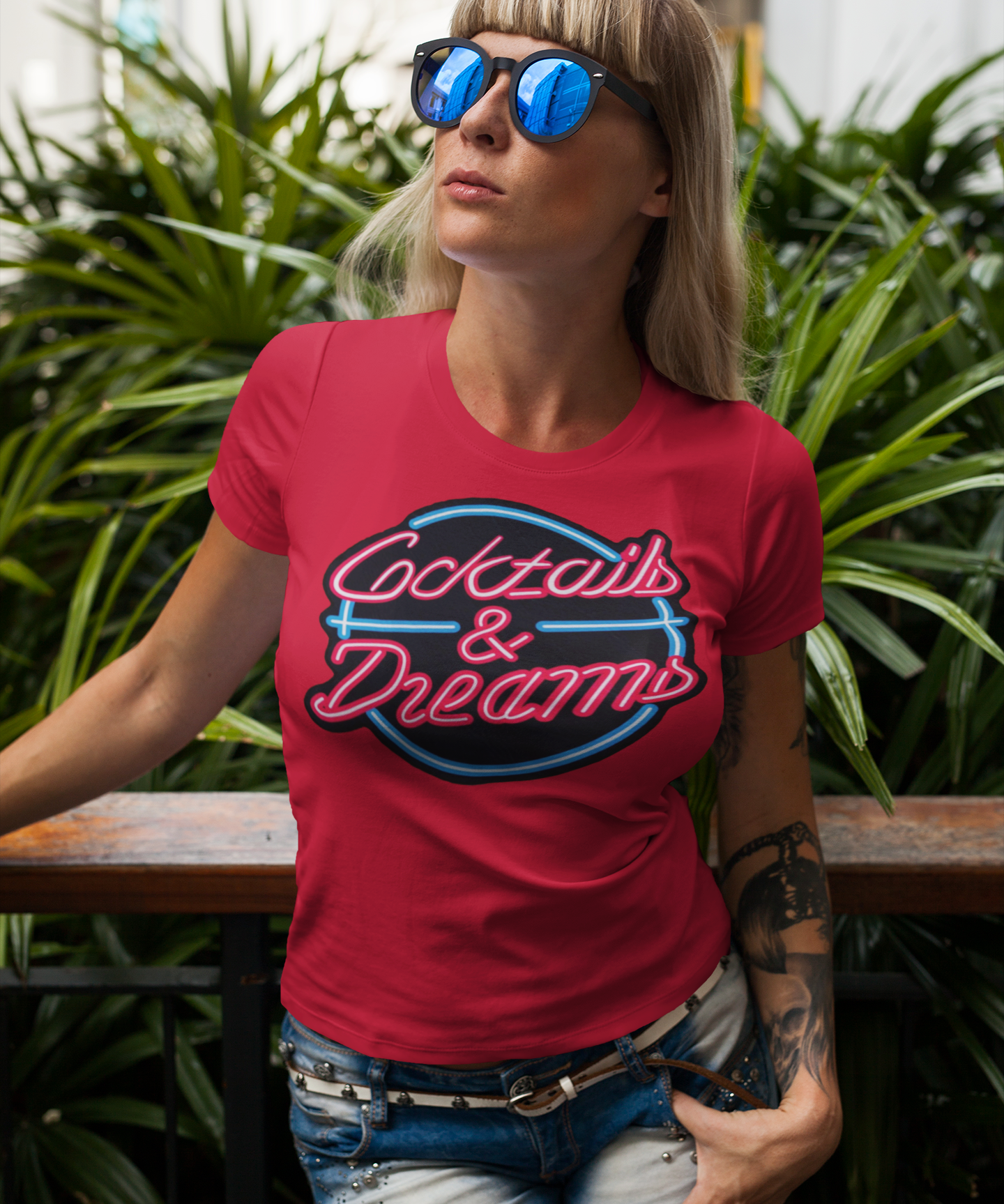 Cocktails & Dreams 1988 Graphic T-Shirt | Retro 80s Movie Tee | Classic Bar Culture Apparel | RetroPunkDesign