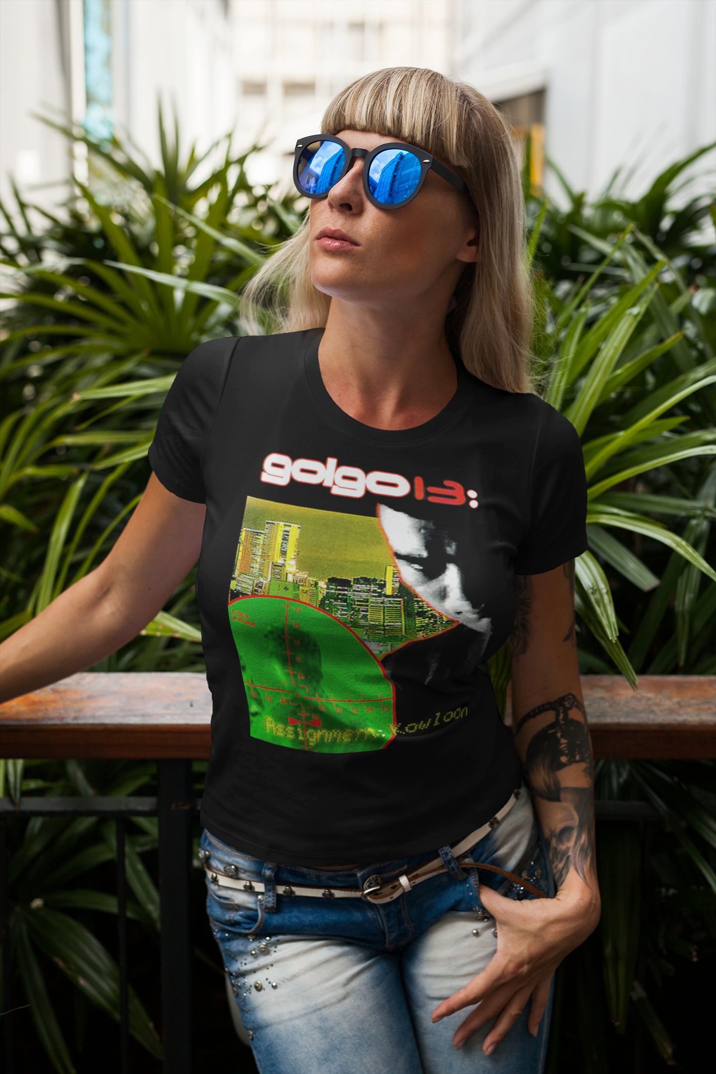 Golgo 13 Assignment Kowloon Graphic T-Shirt | Duke Togo 1977 Anime Action Tee | RetroPunkDesign - Retro Punk Design 