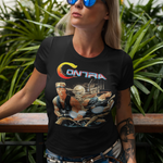 Contra NES Graphic T-Shirt | Retro Run and Gun 8-Bit Gaming Tee | RetroPunkDesign - Retro Punk Design 