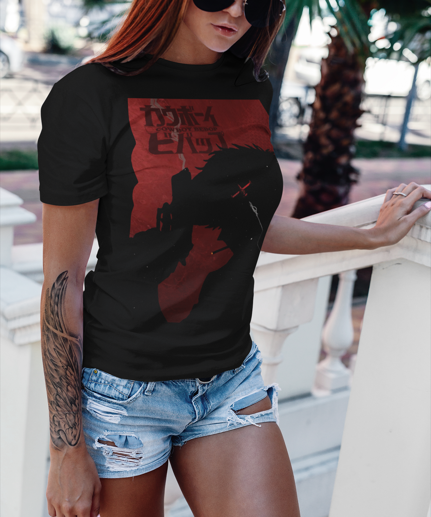 Cowboy Bebop Spike Spiegel Graphic T-Shirt | Retro Anime Tee | Space Bounty Hunter Apparel | RetroPunkDesign