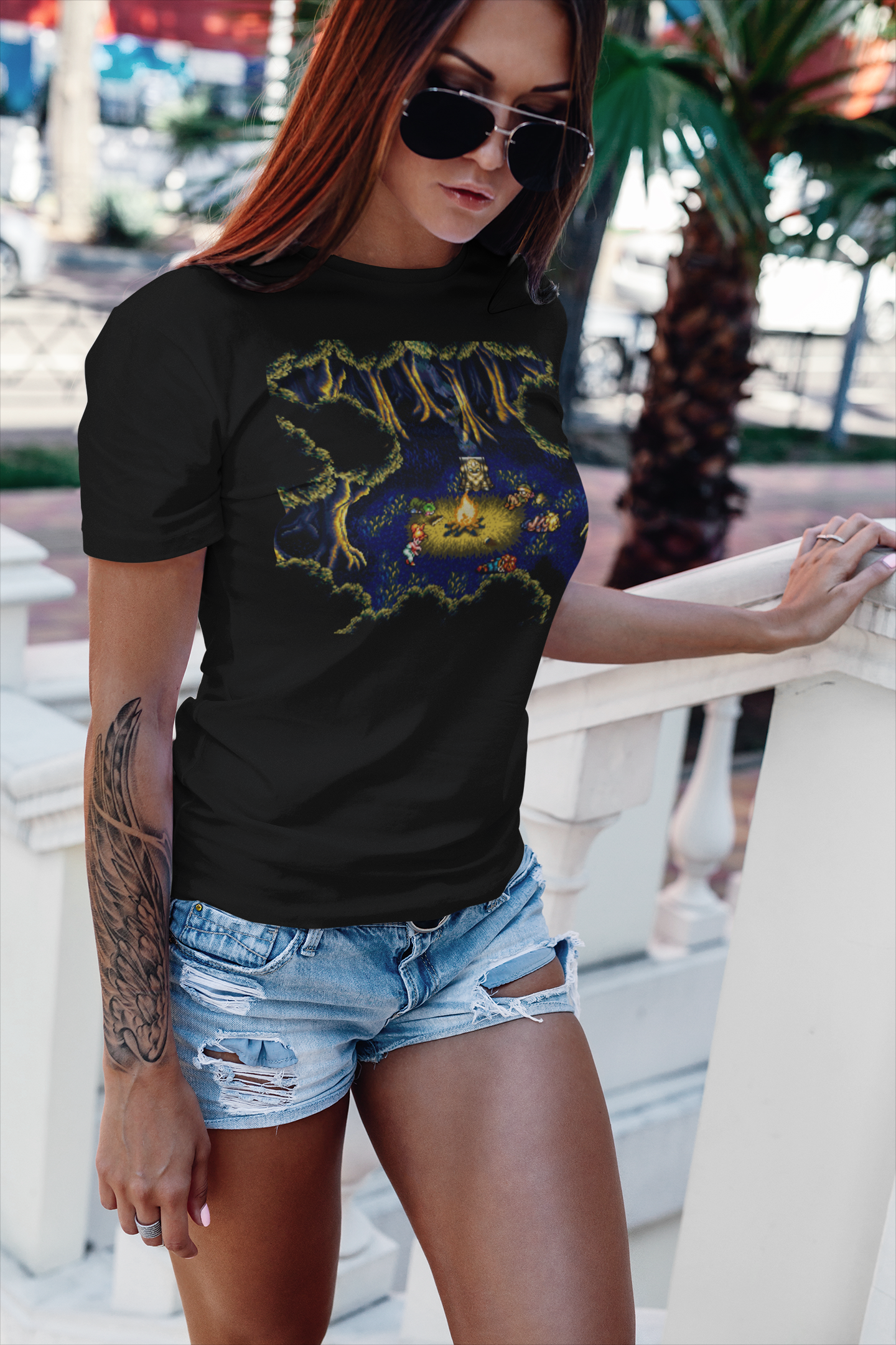Chrono Trigger Fiona’s Forest Graphic T-Shirt | Retro SNES JRPG Fantasy Tee | RetroPunkDesign - Retro Punk Design 