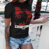 Cowboy Bebop Spike Spiegel Graphic T-Shirt | Retro Anime Sci-Fi Polyester Tee | RetroPunkDesign - Retro Punk Design 
