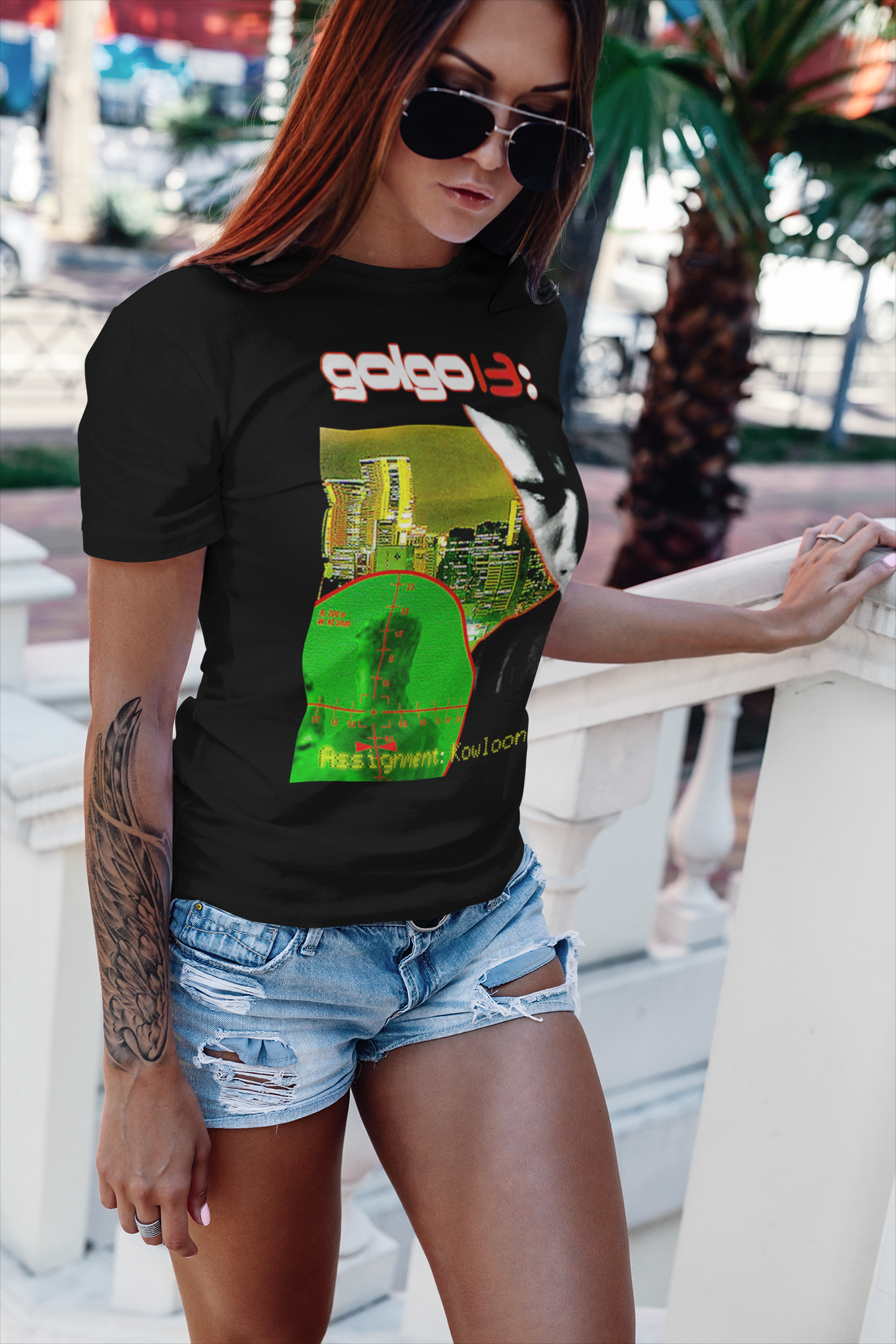 Golgo 13 Assignment Kowloon Graphic T-Shirt | Duke Togo 1977 Anime Action Tee | RetroPunkDesign - Retro Punk Design 