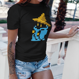 Final Fantasy 1987 Black Mage Graphic T-Shirt | Retro JRPG Pixel Art Tee | RetroPunkDesign
