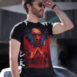 Total Recall Graphic T-Shirt | Arnold Schwarzenegger Retro Sci-Fi Polyester Tee | RetroPunkDesign - Retro Punk Design 