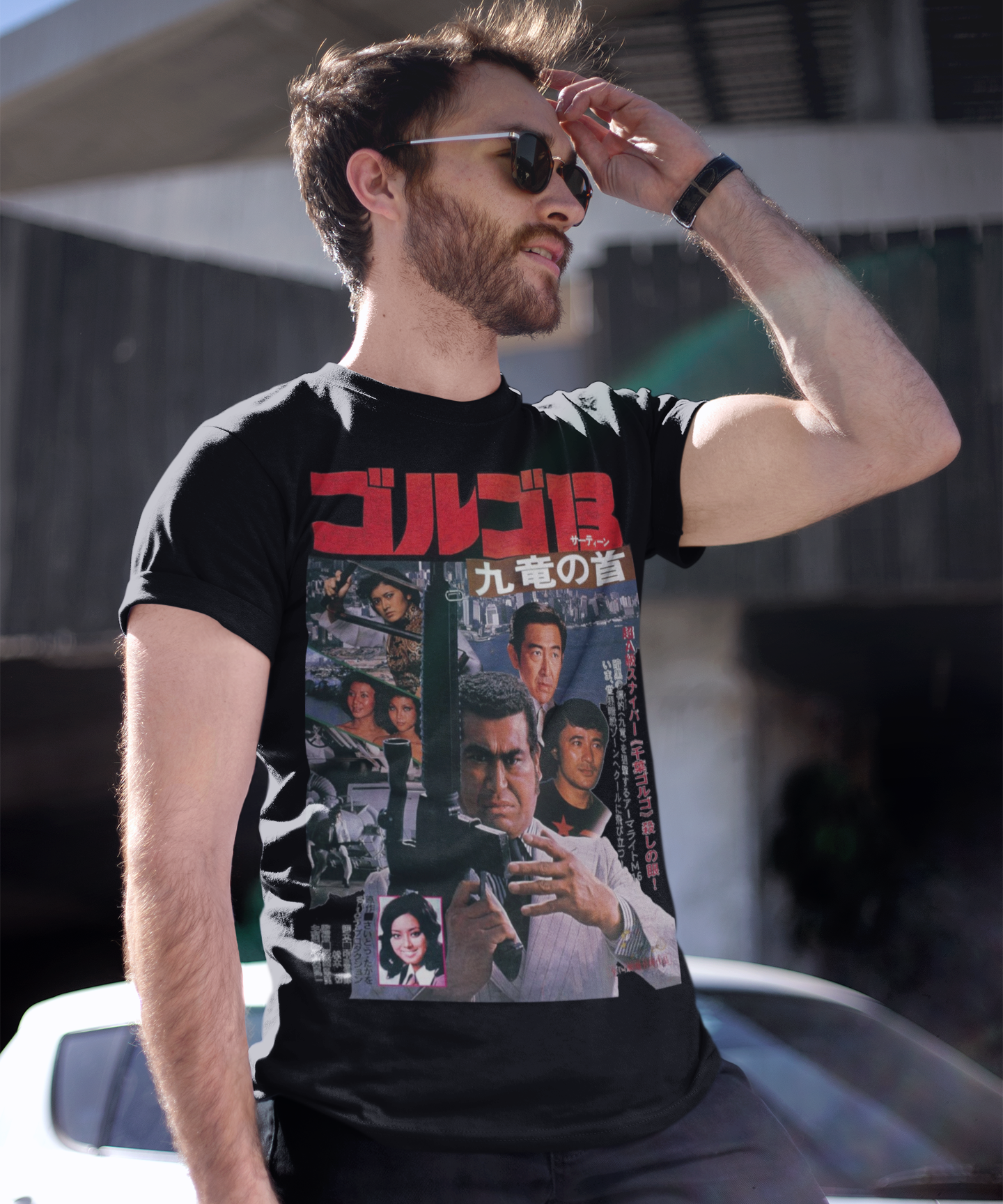 Golgo 13: Assignment Kowloon 1977 Graphic Tee - Retro Punk Design 
