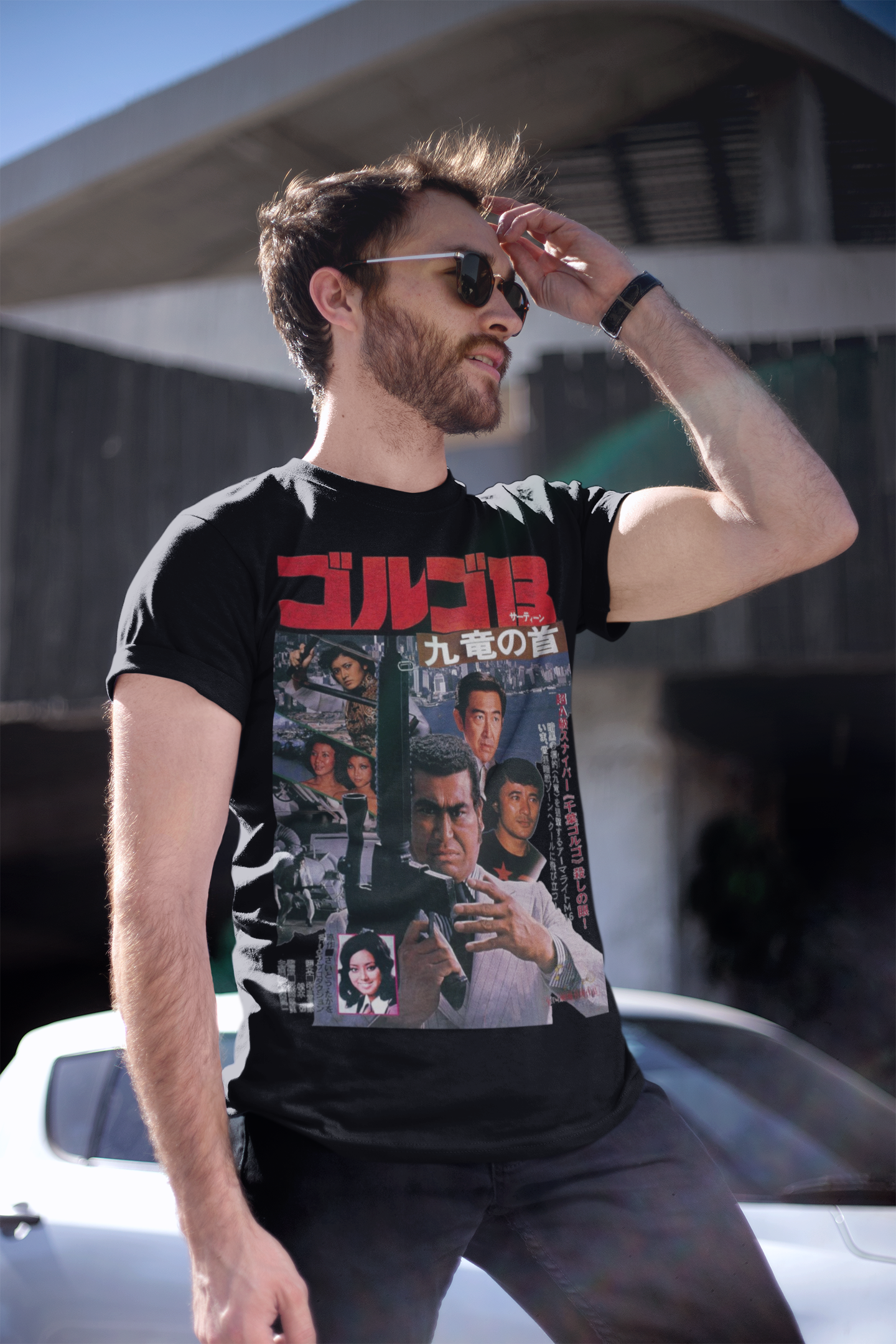 Golgo 13: Assignment Kowloon 1977 Graphic Tee - Retro Punk Design 