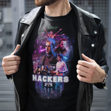 Hackers 1995 Graphic T-Shirt | Retro Cyberpunk Polyester Movie Tee | RetroPunkDesign