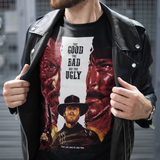 The Good The Bad and The Ugly Graphic T-Shirt | Clint Eastwood Retro Western Polyester Tee | RetroPunkDesign - Retro Punk Design 