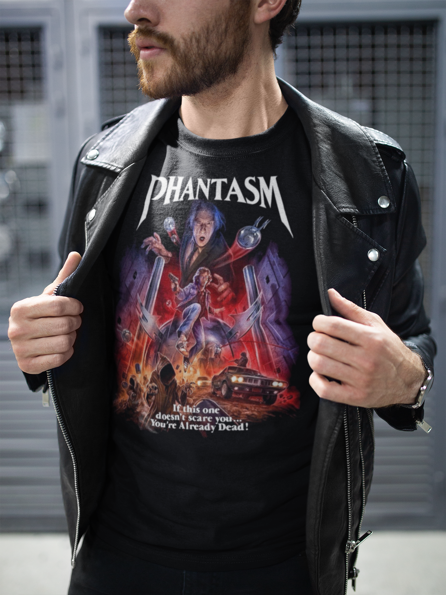 Phantasm Graphic T-Shirt | 1979 Tall Man Horror Movie Polyester Tee | RetroPunkDesign - Retro Punk Design 