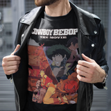 Cowboy Bebop The Movie Graphic T-Shirt | Retro Anime Sci-Fi Action Tee | RetroPunkDesign - Retro Punk Design 