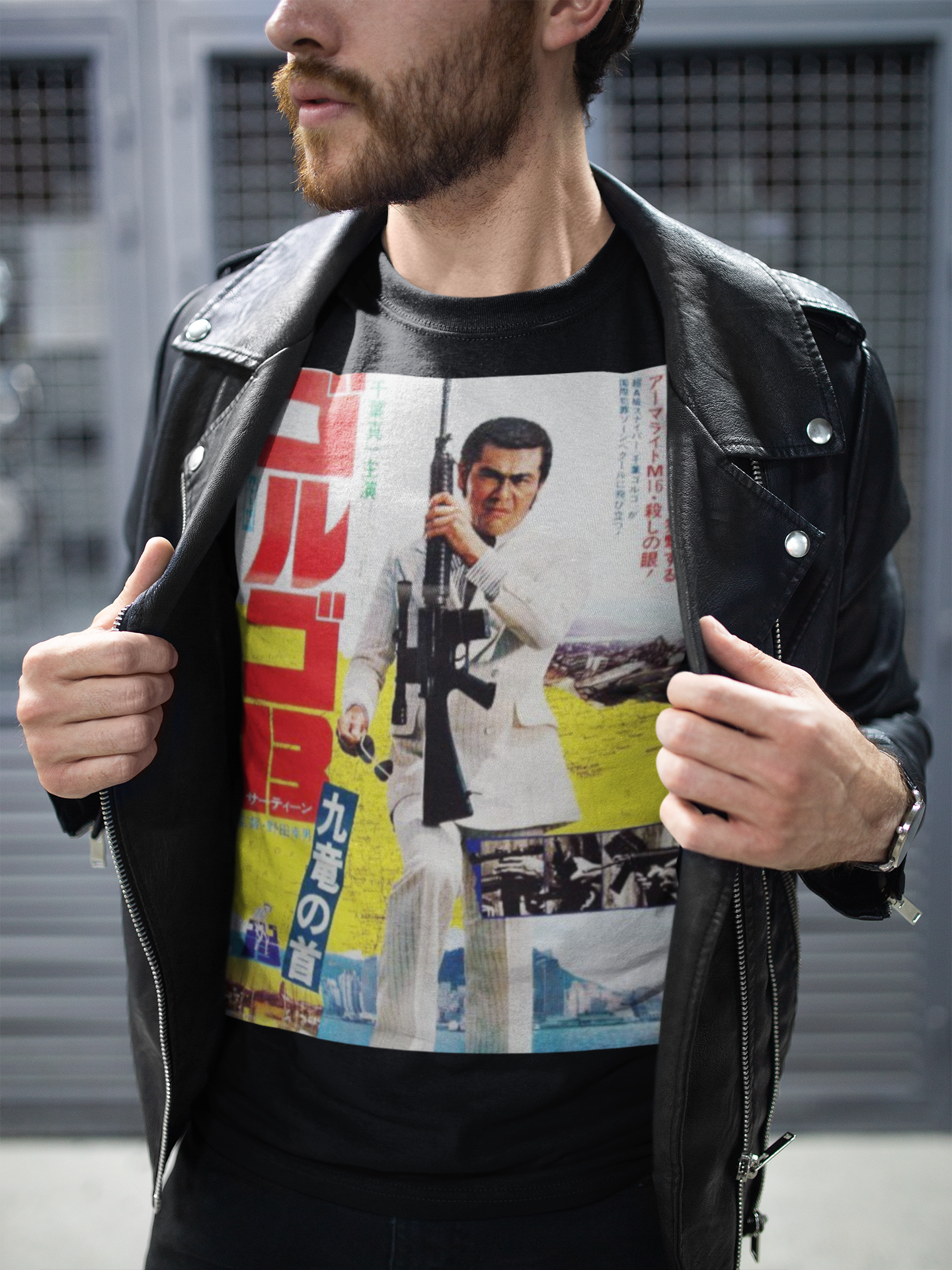 Golgo 13 Assignment Kowloon Sonny Chiba Graphic Tee - Retro Punk Design 