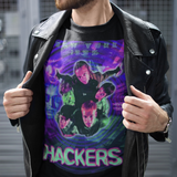 Hackers 1995 Graphic T-Shirt  100% Polyester Laser Print Retro Cyberpunk Movie Tee  RetroPunkDesign