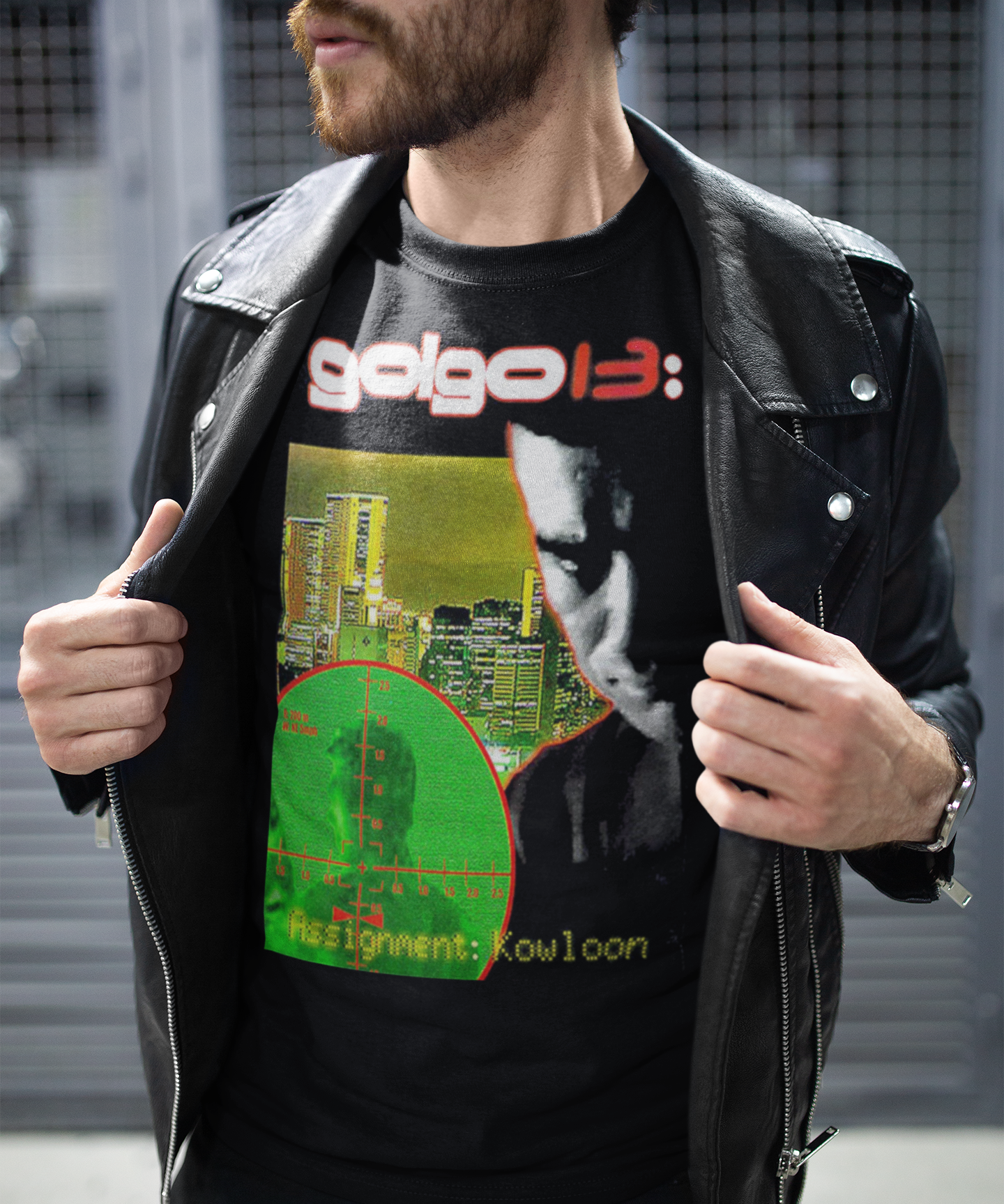 Golgo 13: Assignment Kowloon  Sonny Chiba Graphic Tee Retro Anime Action Shirt - Retro Punk Design 