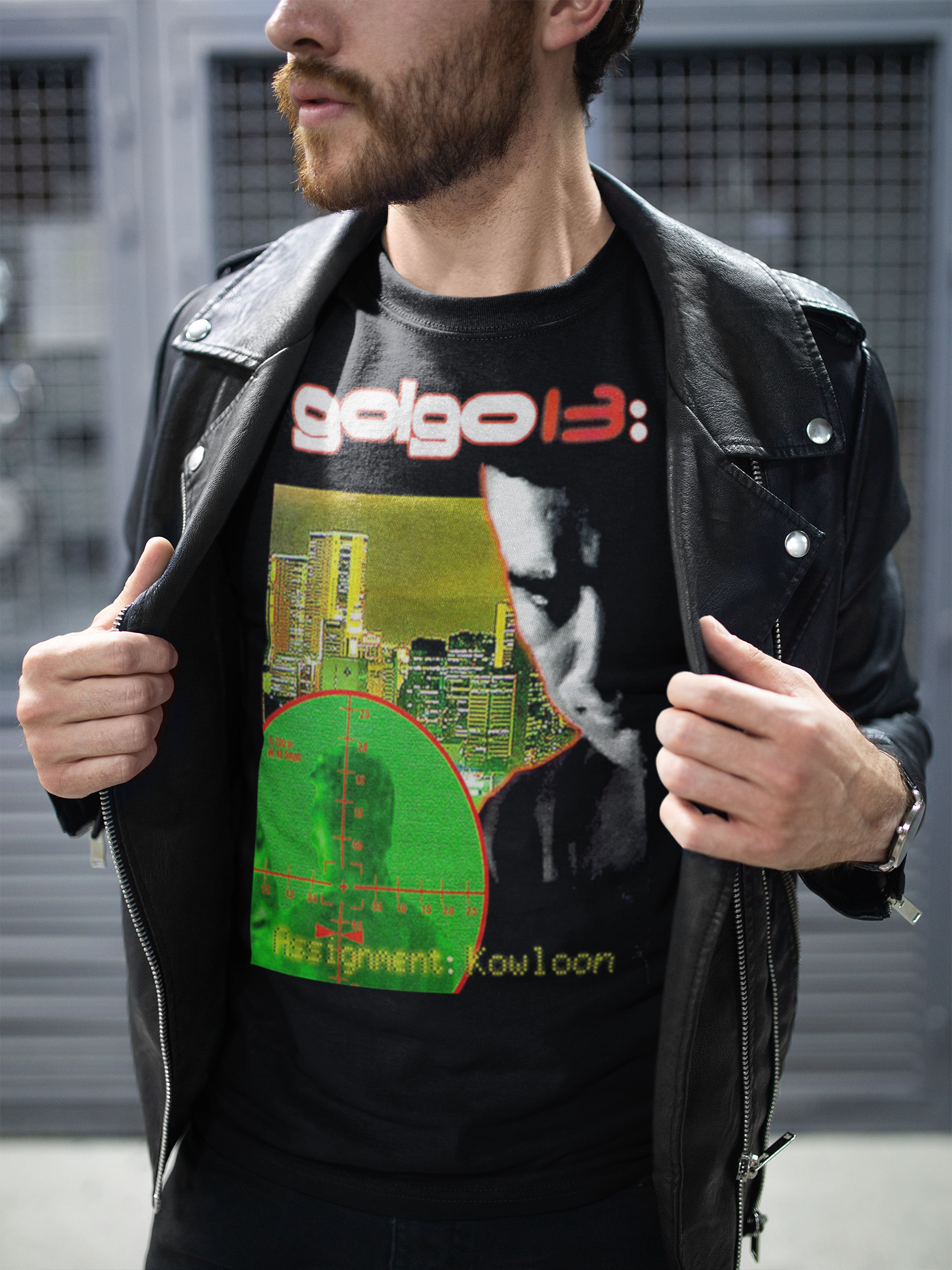 Golgo 13: Assignment Kowloon  Sonny Chiba Graphic Tee Retro Anime Action Shirt - Retro Punk Design 