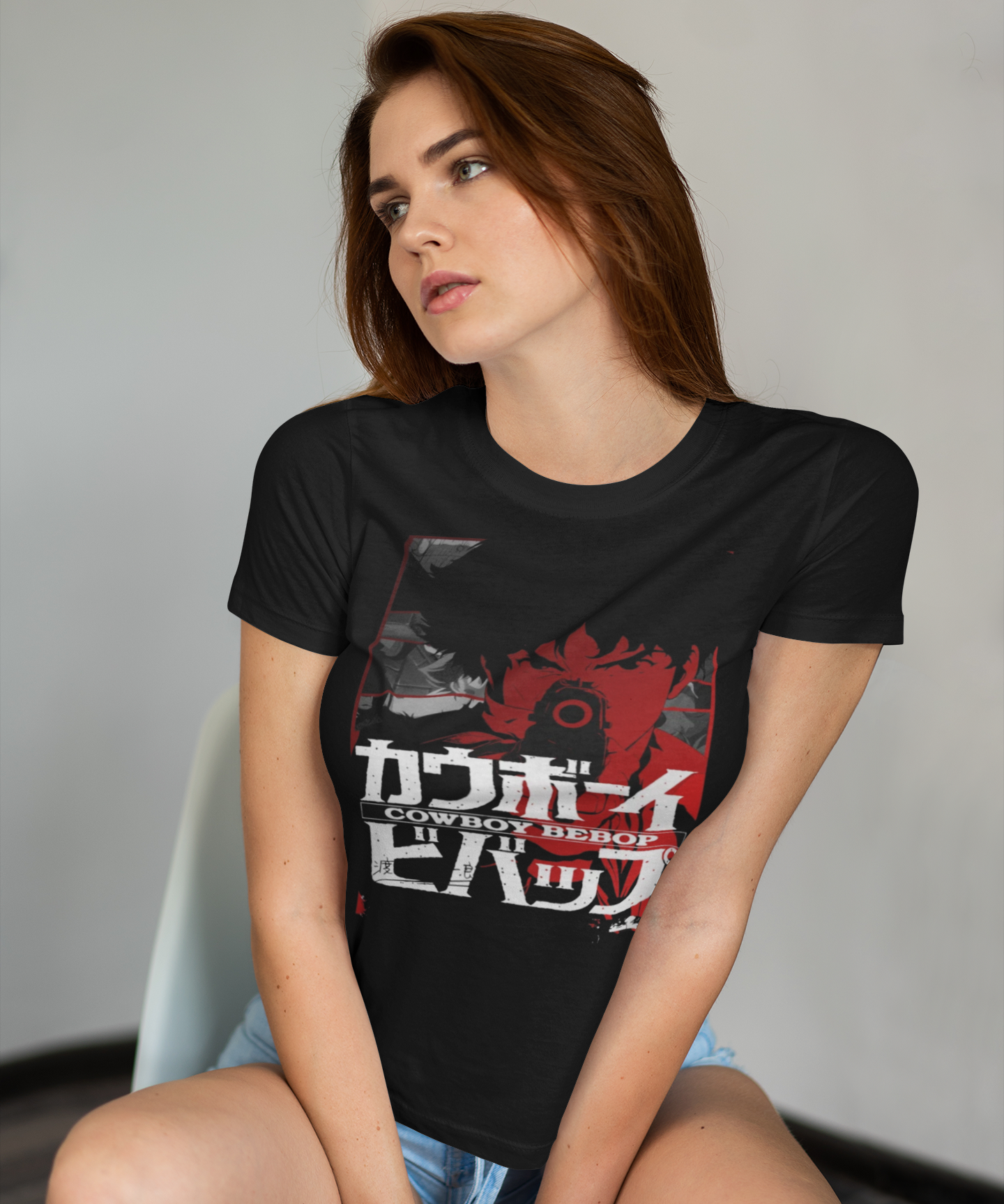 Cowboy Bebop The Movie Graphic T-Shirt | Classic Anime Tee | Retro Space Bounty Hunter Apparel | RetroPunkDesign